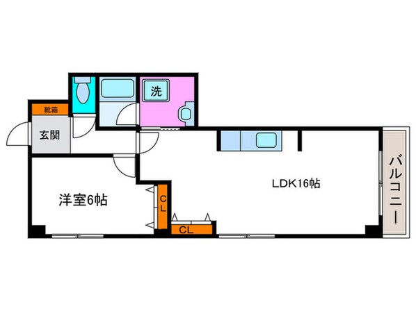 ロイヤル清涼の物件間取画像